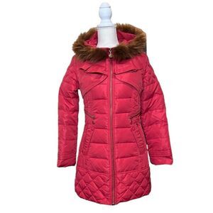 Ya Ya Duckling Brand Puffer Coat Japanese Import Bright‎ Pink Size Small